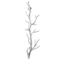 Recycled Metal Branch Wall Rack, 3' - Silver
