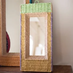 Recycled Paper Framed Mirrors, set of 3