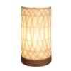 Recycled Paper Mini Lamp on Mango Wood Base - Arch