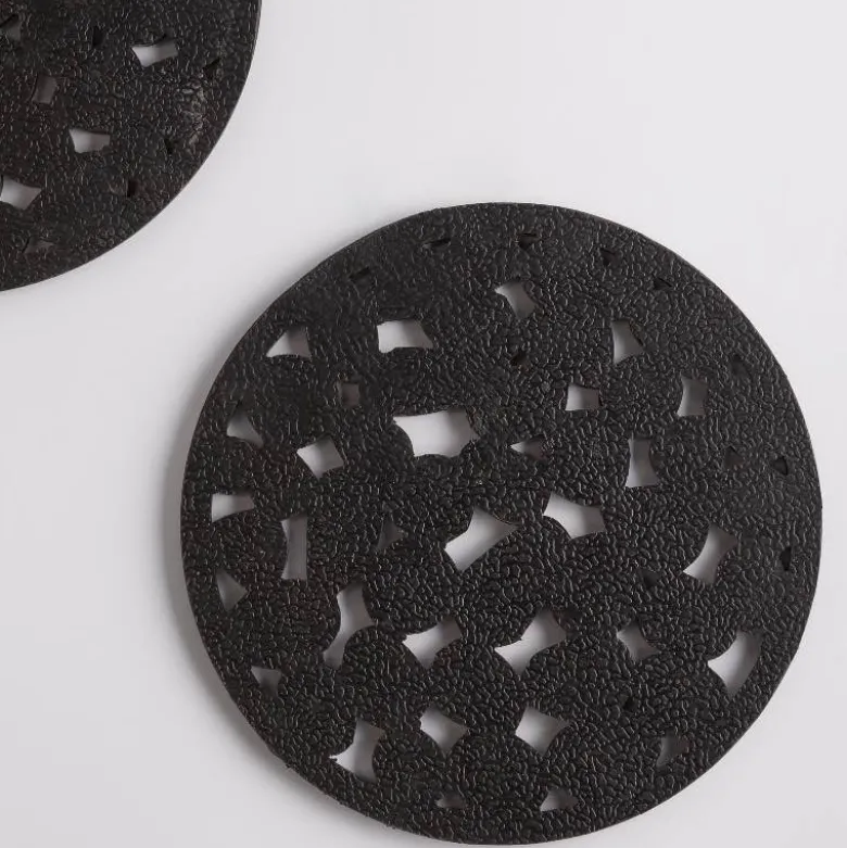 Recycled Rubber Garden Stepping Mats, Set of 3 - Pebble