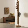 Rustic Teak Wood Coat Rack