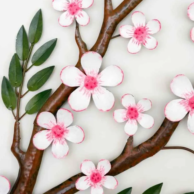 Sakura Flower Branch Metal Wall Art
