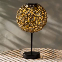 Seagrass Tabletop Solar Lantern