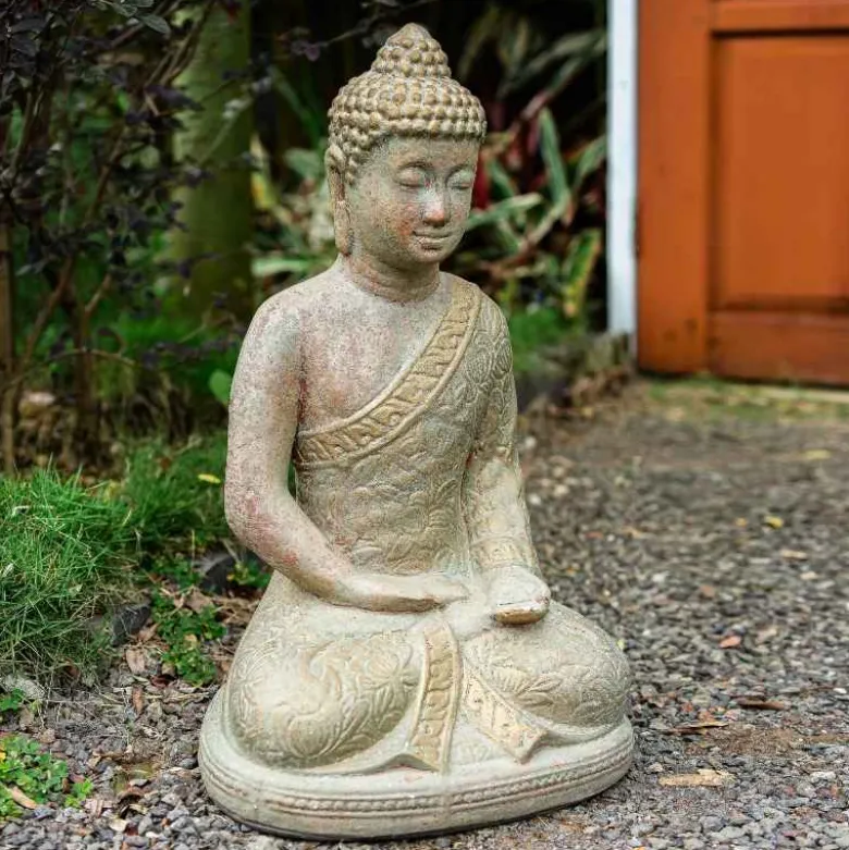 Seated Buddha Statue, 22"H