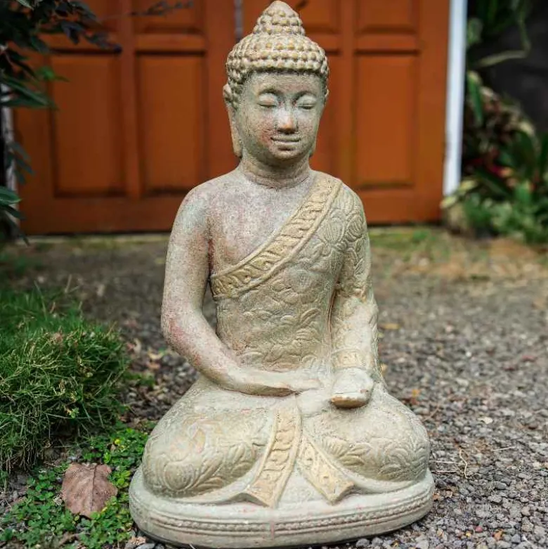 Seated Buddha Statue, 22"H