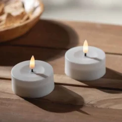 Set of 2 Solar Tealight Candles