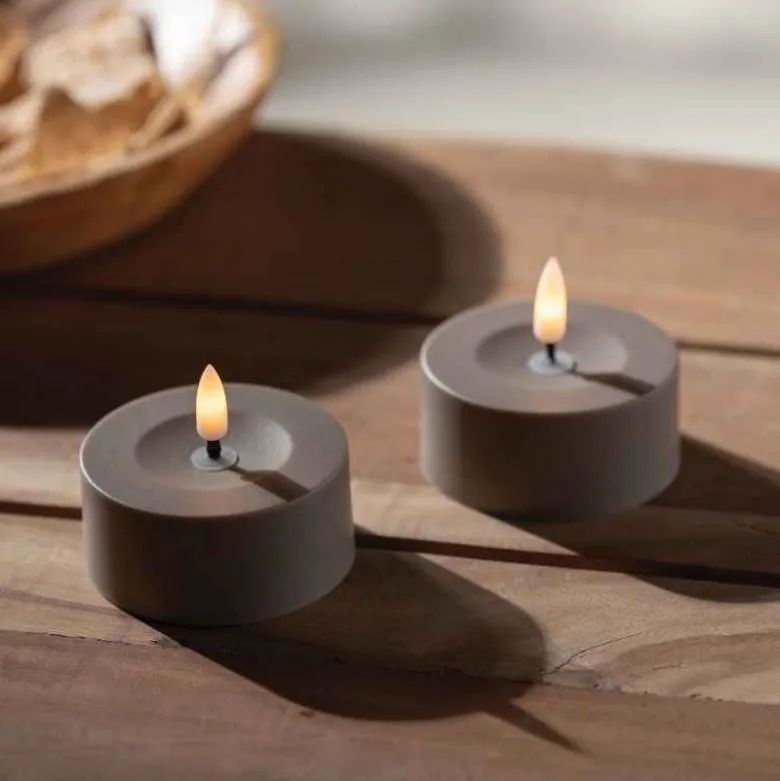 Set of 2 Solar Tealight Candles
