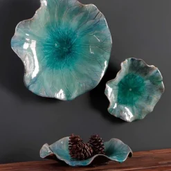 Set of Three Ceramic Blooms
