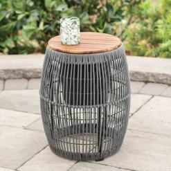 Seville Acacia Side Table