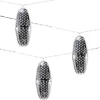 Silver Metallic Marrakesh Star Solar String Lights, 10 pc.