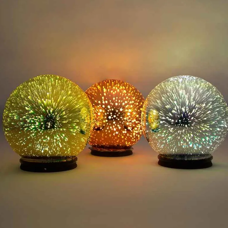 Small Mercury Glass Gazing Ball, 6" dia. - Copper