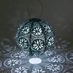 Soji Stella Boho Globe Solar Lantern - Blue