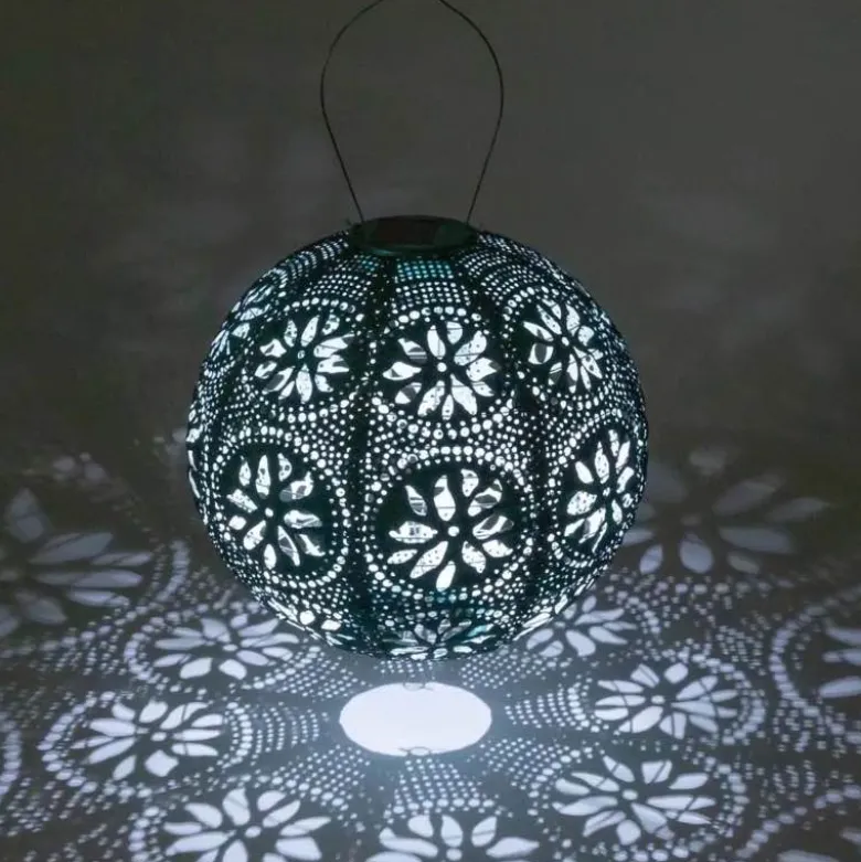 Soji Stella Boho Globe Solar Lantern - Blue