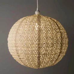 Soji Stella Nova Boho Indoor/Outdoor Tyvek Pendant Lamp, 18