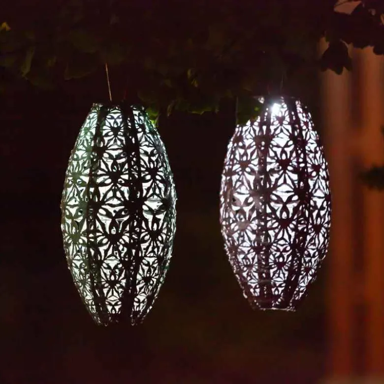 Soji Stella Wildflower Solar Lantern - Blush