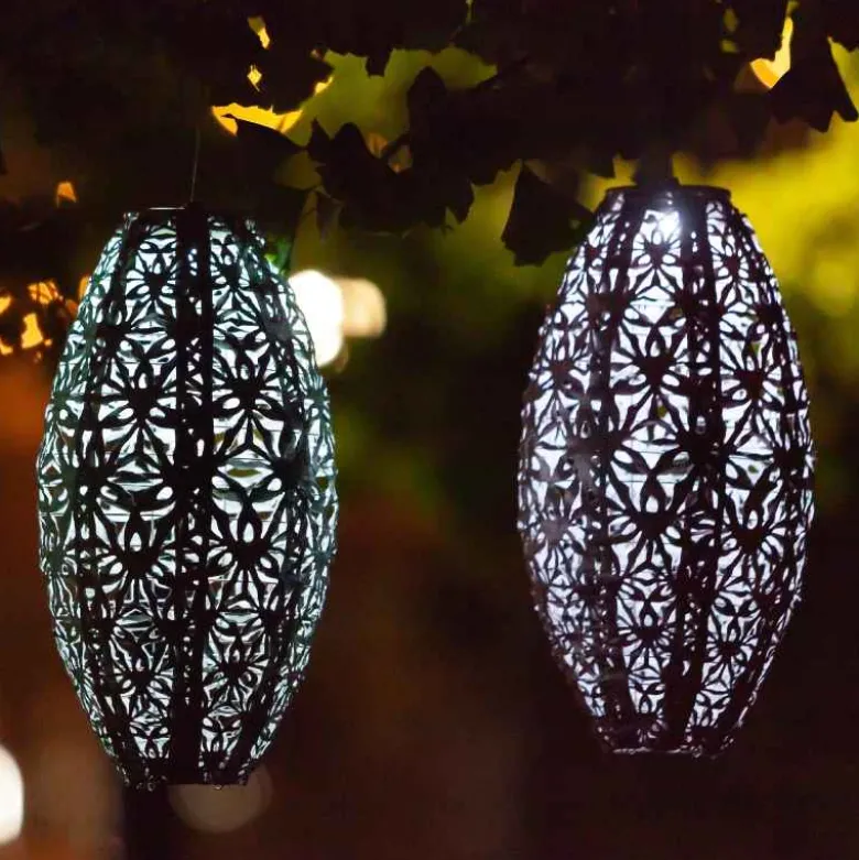 Soji Stella Wildflower Solar Lantern - Blush
