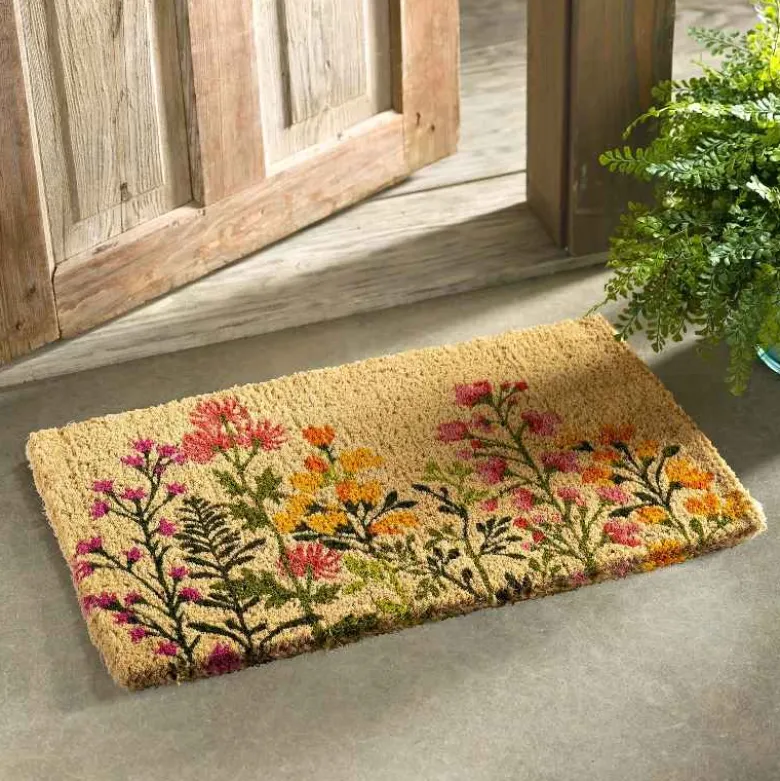 Spring Garden Coir Door Mat