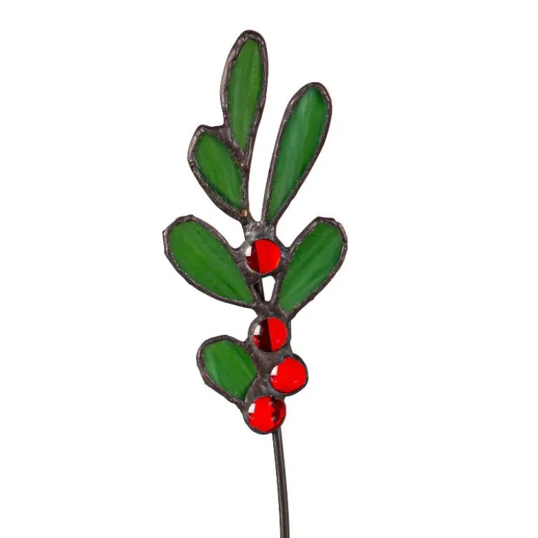 Stained Glass Holiday Floral Bouquet, Set of 5