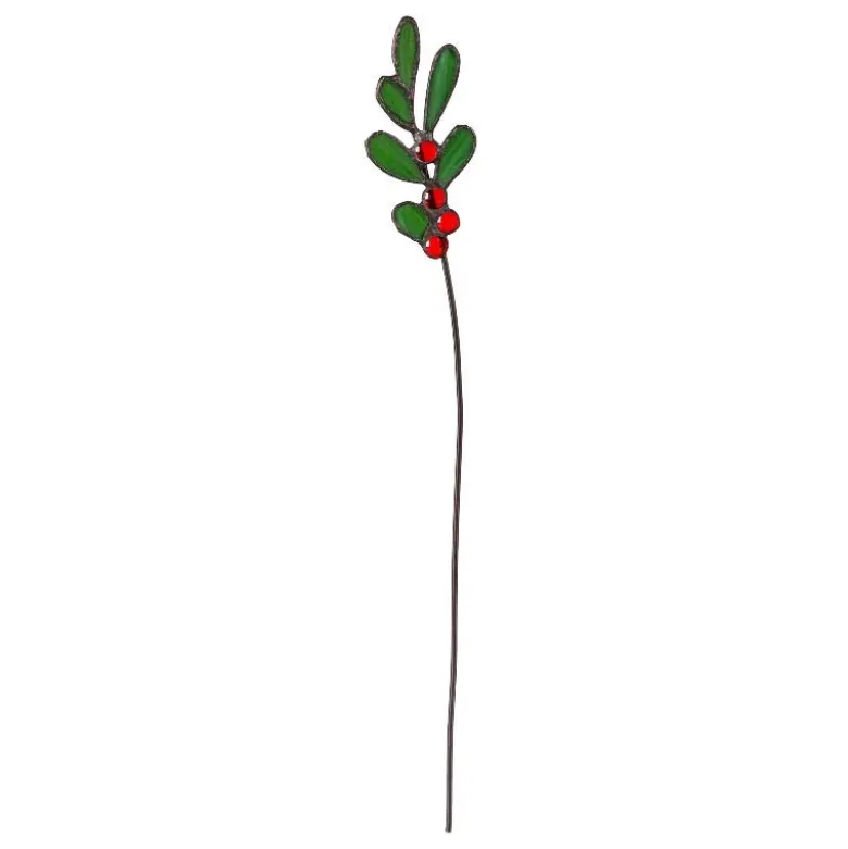 Stained Glass Holiday Floral Bouquet, Set of 5