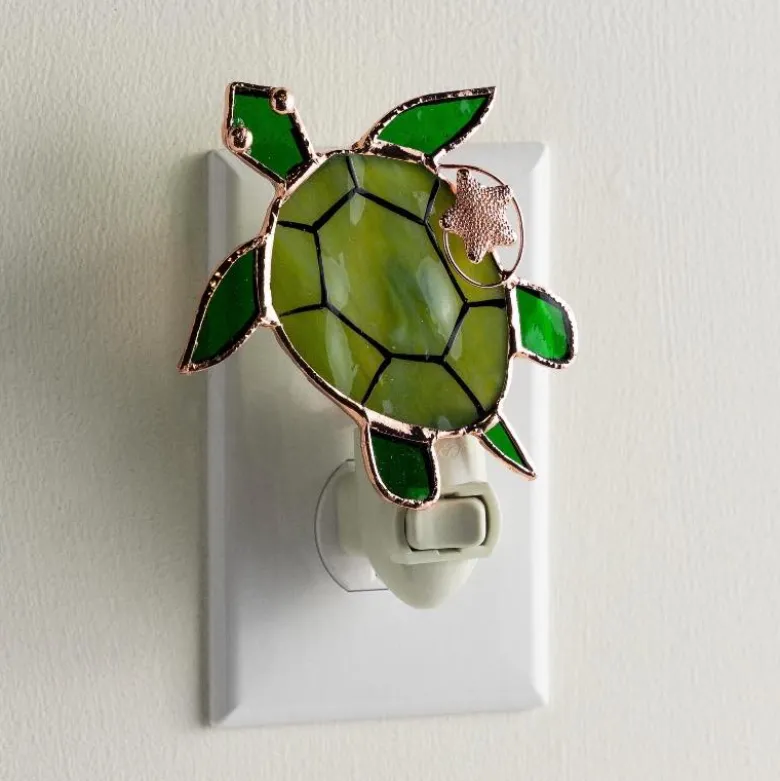 Stained Glass Sea Turtle Nightlight