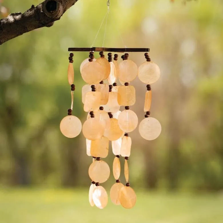 Summer Marigold Capiz Windchime