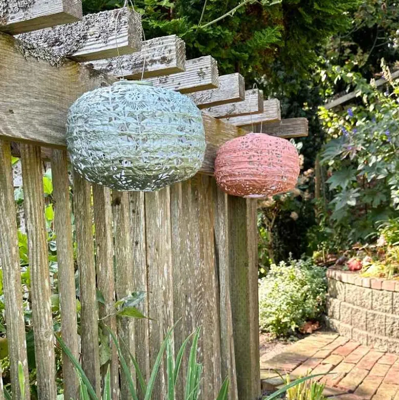 Sunflower Solar Lantern - Sage