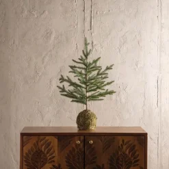 Tabletop Tree with Weighted Moss Ball Base, 23
