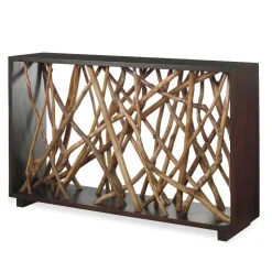Teak Maze Console