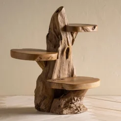 Teak Wood Plant Stand