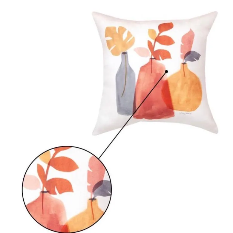 Terracotta Climaweave Reversible Indoor/ Outdoor 18" Sq. Pillow
