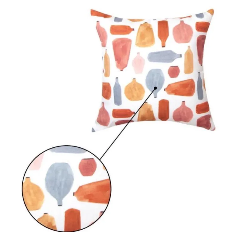 Terracotta Climaweave Reversible Indoor/ Outdoor 18" Sq. Pillow
