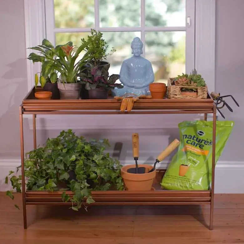 Two-Tier Metal Boot Tray/Stand