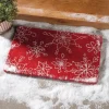 White Snowflakes Coir Mat