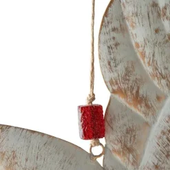 Whitewash Peace-Inspired Metal Dove Wall Chime