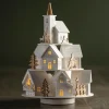 Wooden LED Village with Motion & Music