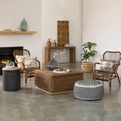 Woven Abaca Seagrass Console