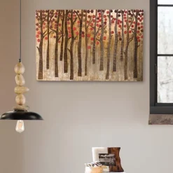 Woven Water Hyacinth Shimmering Forest Wall Decor