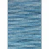 3' x 5' Indoor/Outdoor Blue Stripes Rug