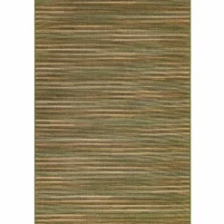 3' x 5' Indoor/Outdoor Green Stripes Rug