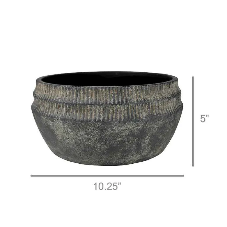 Yara Low Cement Planter, Large