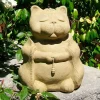 Zen Meditating Cat Sculpture - Classic