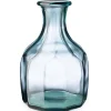 Zeta Geometric Recycled Glass Vase - Clear